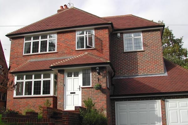 REAL white aluminium windows in casement style